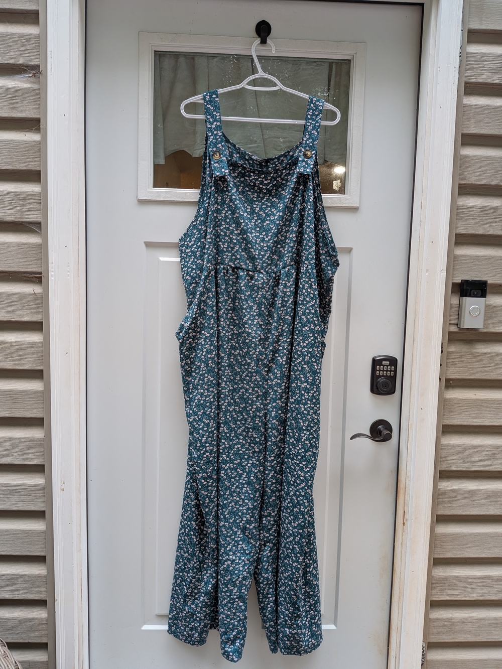 BloomChic Teal Floral Print Top with Pink Blossoms Size 22/24